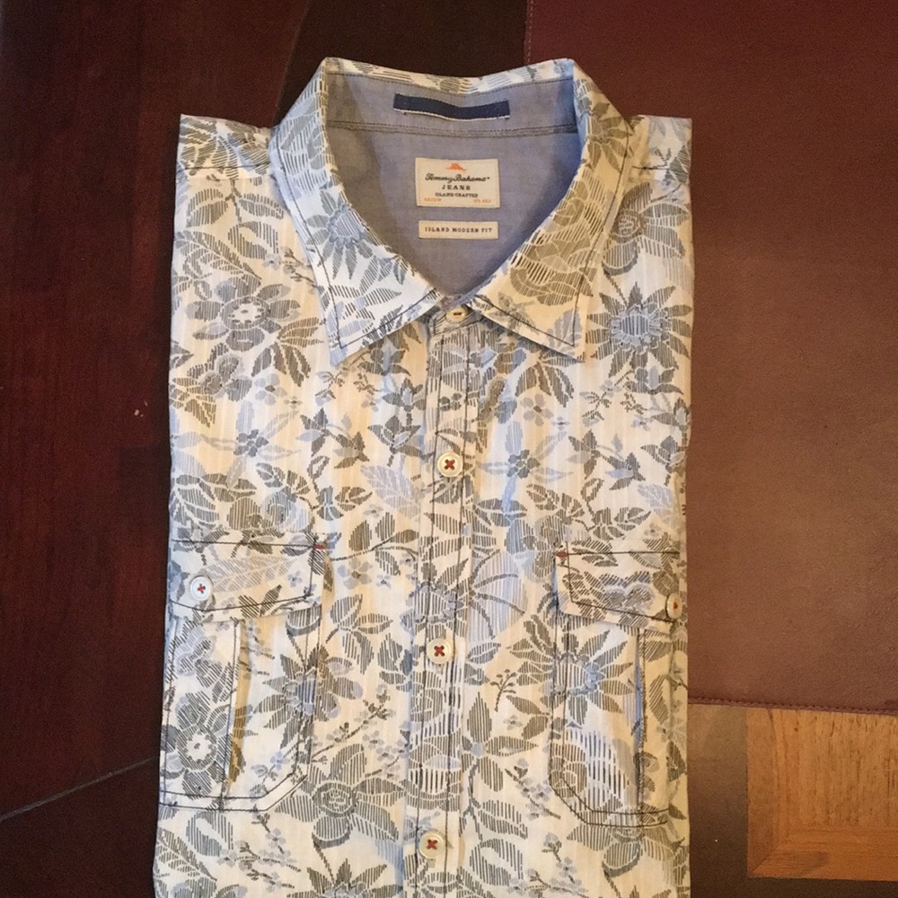 Tommy Bahama Jeans Island Camp SS Shirt Size XXL